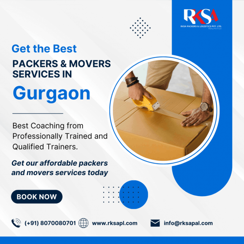 Trusted Packers and Movers in Gurgaon, Haryana | RKSA Packers and Movers